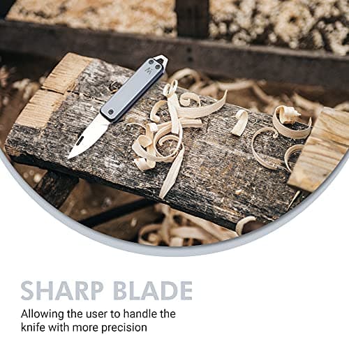 Whitby Pocket Knife, 1.75" Survival Stainless Steel Folding Knives UK Legal — view 3