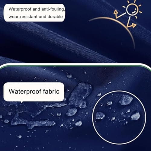 Waterproof Outdoor Chair Cushions U shaped cushions with straps and zippers perfect for patios gardens camping and indoor use (7 pack 50x50x5cm) — view 4