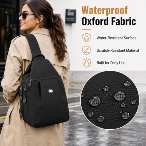 3 in 1 Anti-Theft Small Crossbody Bag, Waterproof Oxford Tote for Women — view 4