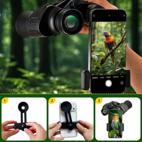 GOYOXOKY Binoculars for Adults High Power, FMC BAK4 with Phone Holder — view 6
