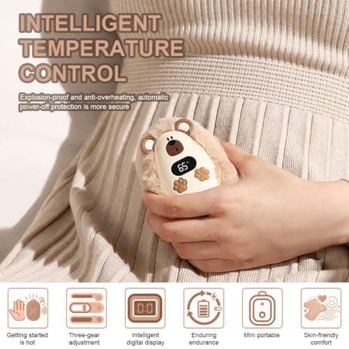 Naughty Bear Hand Warmer Stuffed Cartoon 3 Heat Levels — view 6