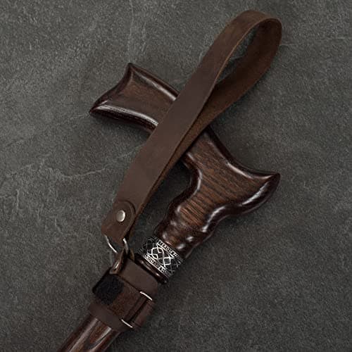 Asterom Genuine Leather Walking Stick Strap, Wrist Strap for Walking Sticks — view 6