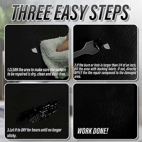 ARCSSAI Leather and Vinyl Repair Kit - Restorer of Your Furniture,Car Seats,Sofa,Jacket,Purse,Belt,Shoes,Genuine,Italian,Bonded,Bicast,Pu Leather No Heat Required Repair & Resto (single) — view 5
