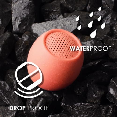 Boompods Zero Mini Bluetooth Speaker - Small Portable Speakers, Coral — view 6