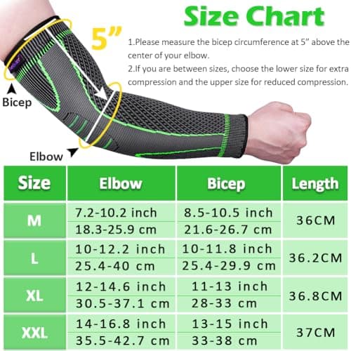 beister 20-30 mmHg Compression Arm Sleeves with Elastic Strap — view 3