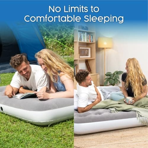 Bestway Premium Camping Double Airbed with Cordless Battery Pump — view 2