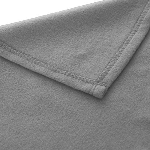 Adore Home Soft Warm Polar Fleece Blanket Large - Cosy Throw for Sofa, Bed, Travel, Car and Camping, 120x150cm, Grey — view 5