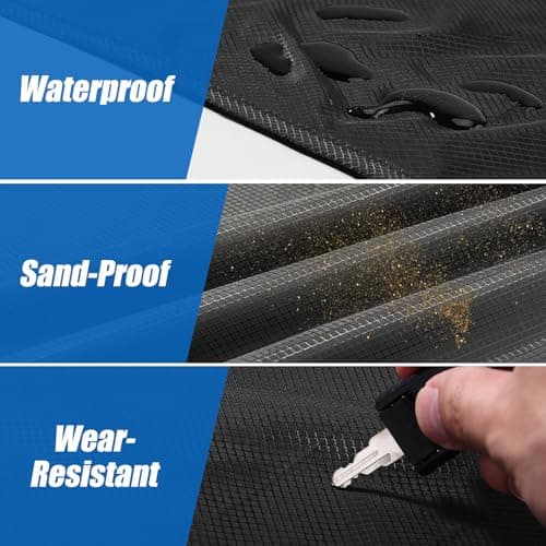 Odoland Hiking Blanket 180 x 160 cm Pocket Blanket Waterproof Heatproof Sandproof Thin Ground Sheet - Lightweight Foldable Beach Mat for Outdoor Camping, Travel, Hiking, Picnic for 2-4 People — view 3
