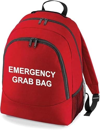 Emergency Grab Bag Backpack Rucksack For Home, Work, Office and School
