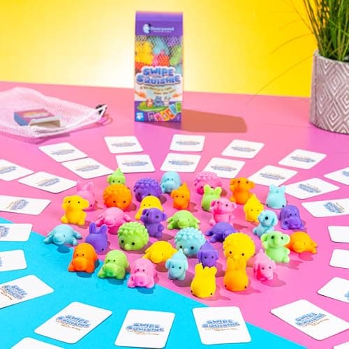 Unsurpassed Swipe the Squishie - 36 Squishies Sensory Speed Game for Kids 4–8 | Fast-Paced Family Matching Card Game | Screen-Free, Travel & Birthday Gift — view 5