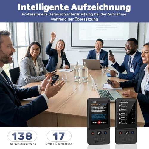 Language Translator Device, Voice Ai Translator Device T21 Wi-Fi Available, Two-Way 138 Languages 2026 Instant Translator Offline Recording Photo Translation Device for Business Travel Study — view 4