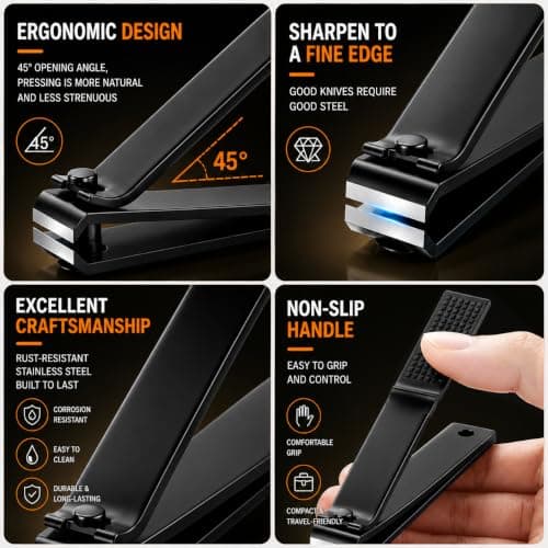ESSBES Safety Razor for Men, Matte Black with 10 Double Edge Blades — view 6