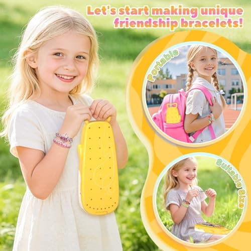 Euclidean Cube Friendship Bracelet Making Kit for Girls 6-12 Art and Crafts — view 5