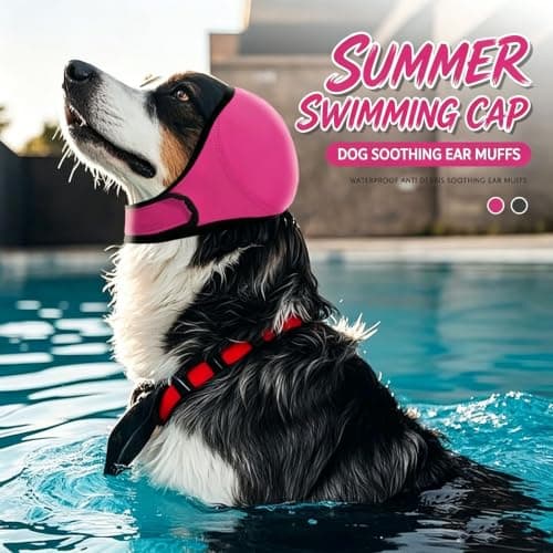 Noise Canceling for Dogs, Dog Calming Ear Wrap, Dog Earmuffs for Sound, Adjustable Dog Ear Cover for Grooming, Bathing, Blow Drying, Travel and Fireworks (#E,S) — view 2