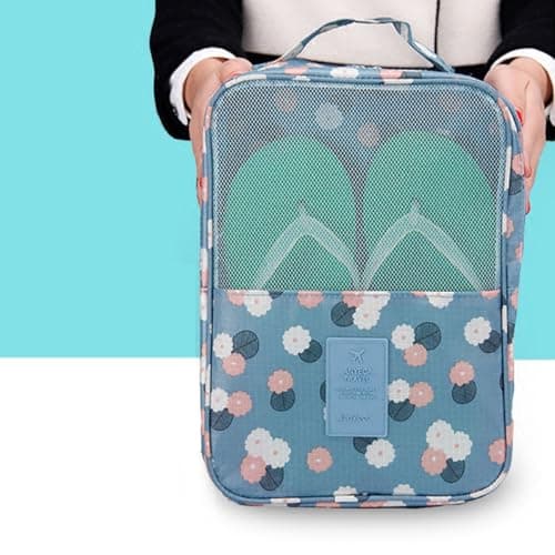 Two Layer Shoe Storage Bag Waterproof Nylon Travel Organizer — view 2