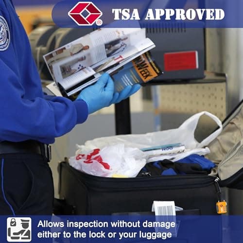 DSL TSA Approved 3 Digit Combination Luggage Lock, Pack of 2 — view 2