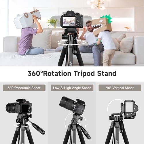 JOILCAN iPad Tripod for Phone, 68" Lightweight Camera Tripod for Tablet — view 5