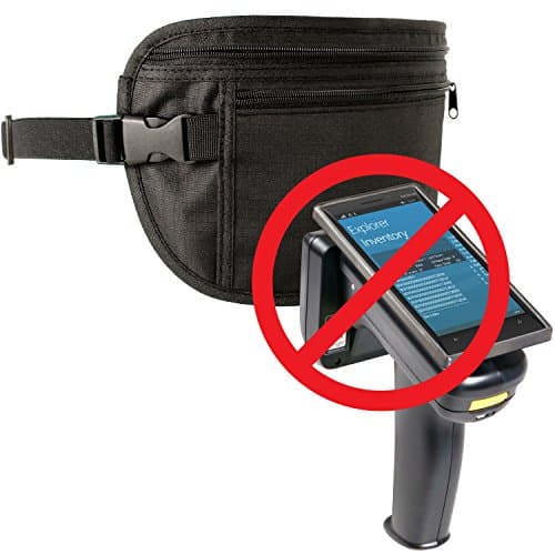 CampTeck U6680 RFID Faraday Signal Blocking Hidden Money Belt Travel Pouch Wallet for Cash, Passport, Debit & Credit Cards, Smartphone etc – Black — view 2