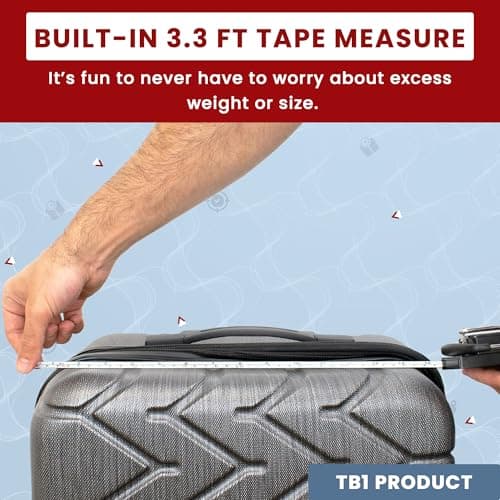 TB1 Products 2 Pack Mechanical Luggage Scale 32kg – Portable Suitcase Weighing Scales with Hook – Travel Weight Checker for Holiday, Baggage, Hand Luggage – No Batteries Needed, Compact & Durable — view 5