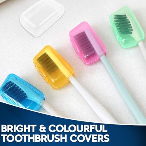 ARIATI Portable Toothbrush Head Covers – 5 Pack Travel Toothbrush Protector Cases, Hygienic Storage Caps for Home, Camping, Hiking, Business & Outdoor Trips – 5 Colours — view 5
