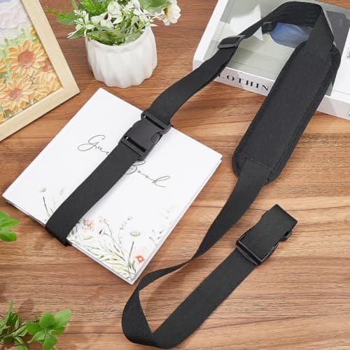 GORGECRAFT Chair Carrying Strap Adjustable Beach Chair Backpack Anti-Slip Shoulder Straps Replacement Universal for Foldable Bikes Scooter Camping Backpacking Picnics Outdoor Black 106-176cm — view 4