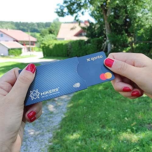 Anti-Pirate Bank Card Case | 12 Pieces | Contact- Blue Card Protection NFC RFID Case | Passport Protector | Bank Card Holder — view 3