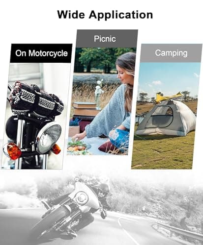 Dream Apparel Blanket Straps for Carrying, Adjustable Leather Carry Straps Motorcycle Bed Roll Picnic Bedroll Carrier, Black, Black, One size — view 5