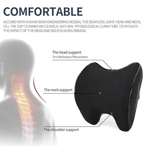 2 Pack Car Neck Support Pillow for Relieving Neck Fatigue ,Ergonomic Design — view 2