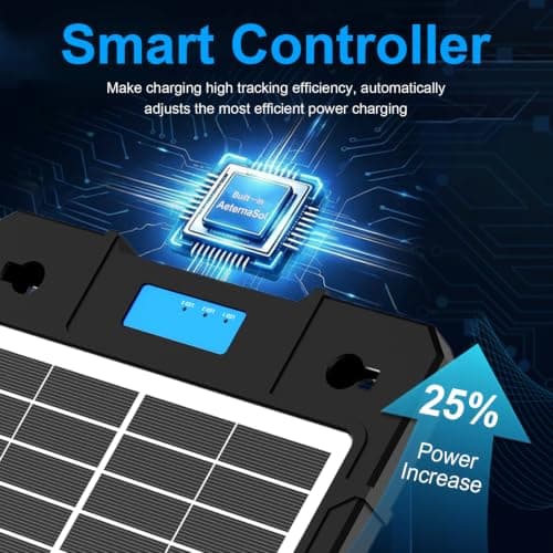 7.5W Solar Car Battery Charger, 12V Solar Panel Trickle Charger Maintainer — view 3