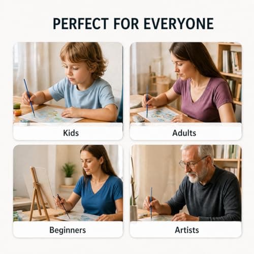EXERZ Rolled Up Canvas Paint by Numbers Kits 30x40cm Portrait Funny Dog — view 5