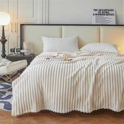 DOTBUY-SHOP Flannel Blanket Soft Throw Blanket, Warm Blankets and Throws, Thickening Throw fit all Season, Versatile Flannel Blankets For Sofas, Bed, Travel (150x200cm,Coral) — view 3