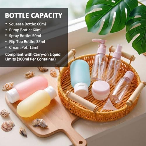 Travel Bottles for Toiletries, CAA Approved 11 PCS Travel Bottles Kit — view 4
