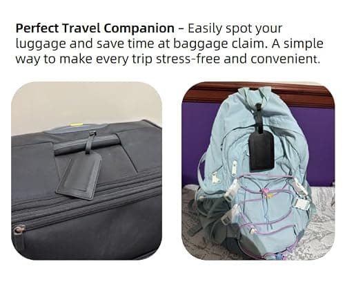 TO EVERYWHERE Travel Luggage Tags, 2PCS Baggage Label, Suitcase ID Tags, Handbag Tag Labels, Luggage Suitcases Tags for Preventing Loss of Bags and Suitcases — view 6