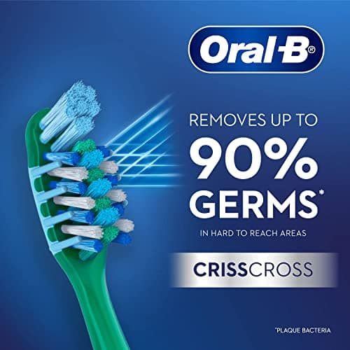 Oral-B Pro-Health Soft Toothbrush for Gum Care, Battery Operated, 3 Pack, Blue, Purple, Green — view 3