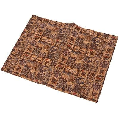 VIXDA Vintage Printed Soft Cork Fabric For Garment Bags Wallet Making Sewing Handmade Craft DIY Supplies Materials
