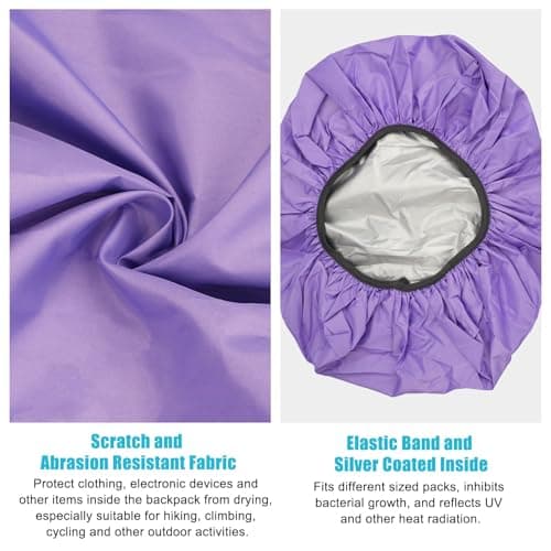 TESSTSY 2 Pcs Waterproof Backpack Cover Rucksack Liner — view 4