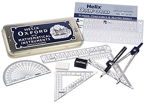 Helix Oxford Complete Back to School Stationery Set - Comprehensive Helix Oxford school supplies set including Maths Set, Pens, Ruler, Scientific Calculator & More - Ideal for High School or College — view 3