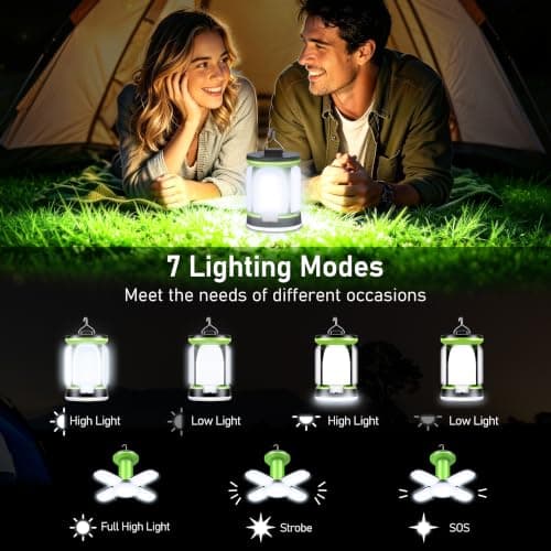 Blukar Camping Lights Rechargeable, 2000L Camping Lantern Lamp Essentials — view 4