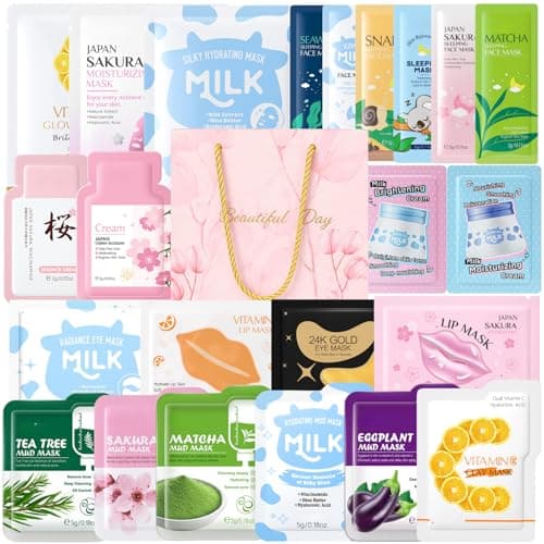 Face Masks,Face Mask Skincare Set,24 Pcs Pamper Gifts for Women