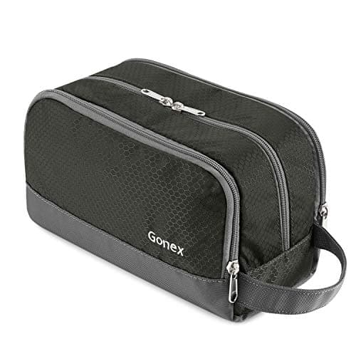 Gonex Men's Toiletry Bag, Water-Resistant Nylon Travel Wash Shower Bag