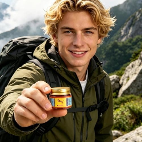Ti gër Balm Red Ointment, with Continuous Cooling Effect, 3.5x3.9x3.5cm, Cooling Muscle Balm, Mënthol Relief Ointment, Portable Muscle Rub, for Headaches, Heatstroke, Motion Sickness — view 3
