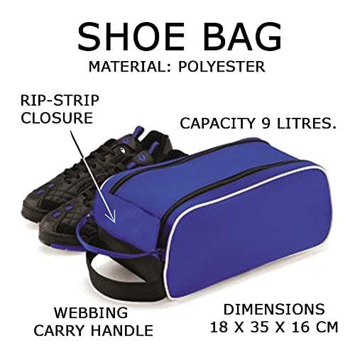 Personalised with Any Name Football/Golf/Sport Boot/Shoe/Travel Bag for Boy/Girl Men/Women. (Red, One Size) — view 3