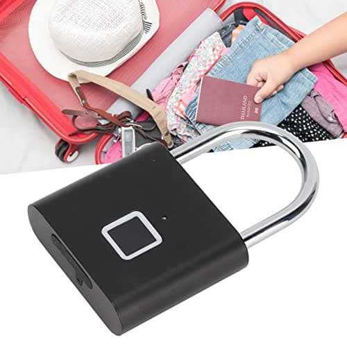 Sixrun Fingerprint Padlock Zinc Alloy 0.5S Unlock — view 4