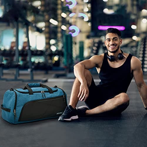 G4Free 3-in-1 Gym Duffle Bag Men Women, 45L Waterproof Sports Bag Backpack with Wet Pocket & Shoes Compartment, Travel Weekender Overnight Duffel Bag — view 6