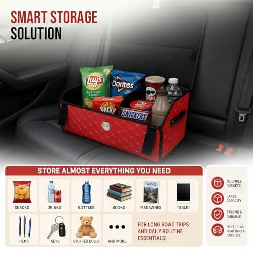plastific Car Boot Organiser Multi Compartment Trunk Tidy Bag — view 3