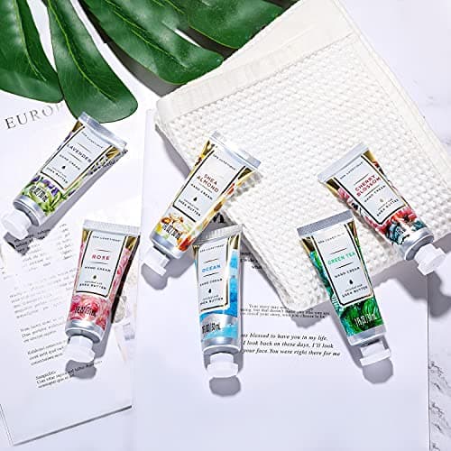 Hand Cream Set-Spa Luxetique Hand Cream 6x30ml Shea Butter Hand Moisturiser, Mini Hand Cream for Very Dry Hands with Vitamin E,Natural Aloe Valentine's Day Mothers Day Gifts for Women Christmas — view 2