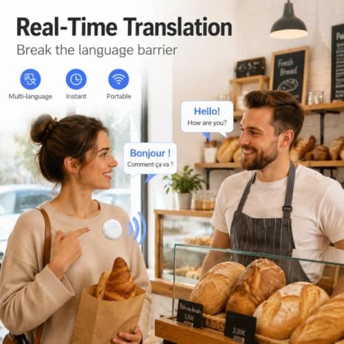 Smart Wearable Translator English Spanish Voice Translation Device — view 4