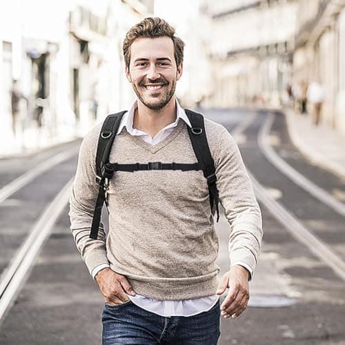 Adjustable Chest Strap for Backpack with Quick Release - Support Strap for Children and Adults | for Hiking, Mountaineering, Camping, Travel Bags and Trekking Backpacks — view 4