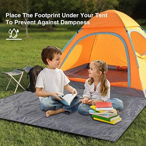 REDCAMP 210x210cm Ground Sheet for Camping, Heavy Duty Tent Footprint,Grey — view 2