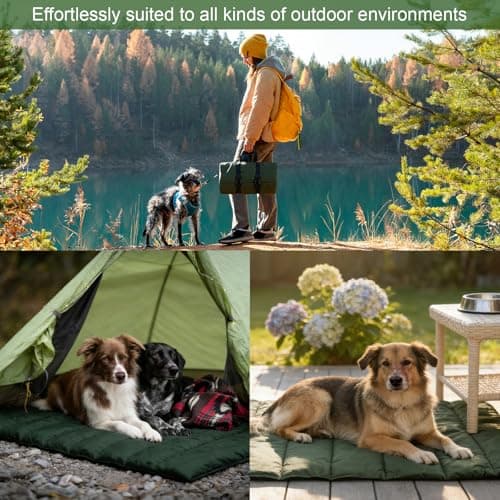 TranRantic Portable Dog Blanket 110×68 cm, Foldable Waterproof Dog Bed Mat — view 6